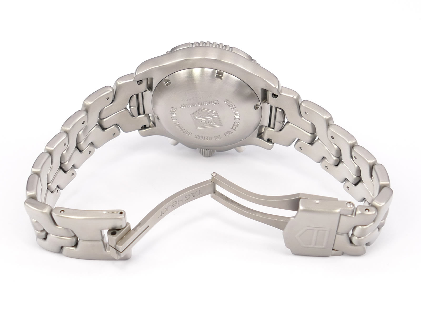 TAG Heuer Link Chronograph CT5110 stainless steel folding clasp