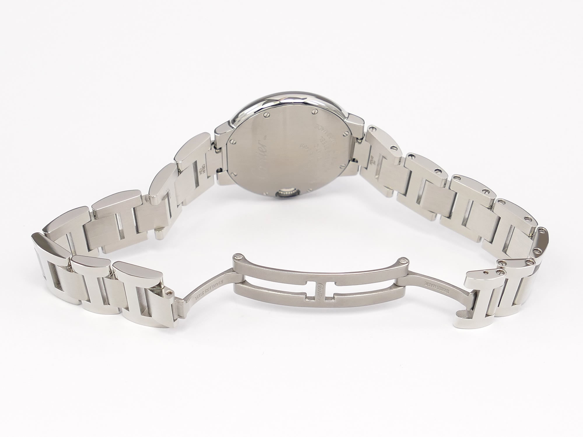 Cartier Ballon Bleu W6920071 stainless steel bi folding clasp