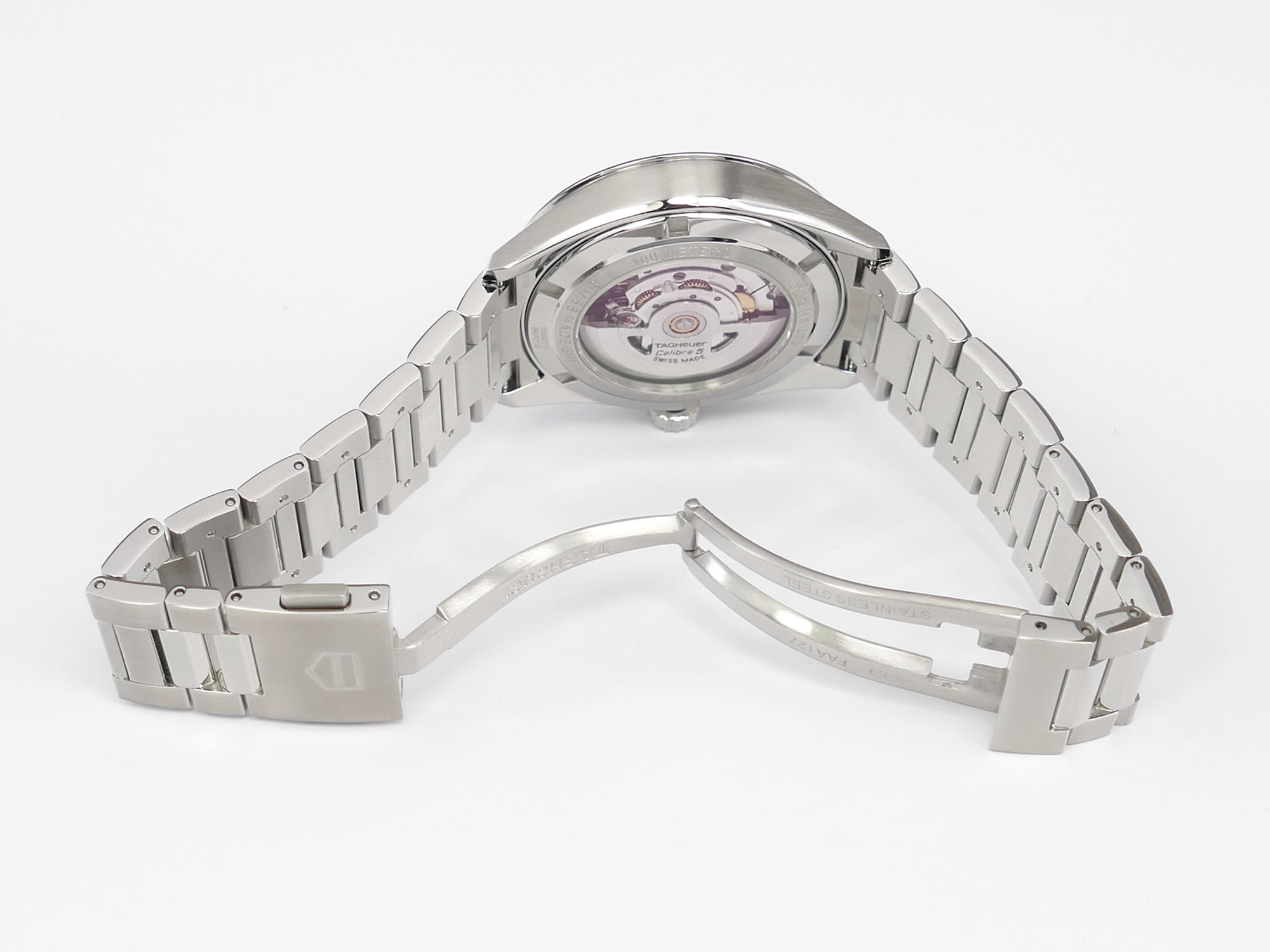 TAG Heuer Carrera WBN2111 stainless steel butterfly clasp