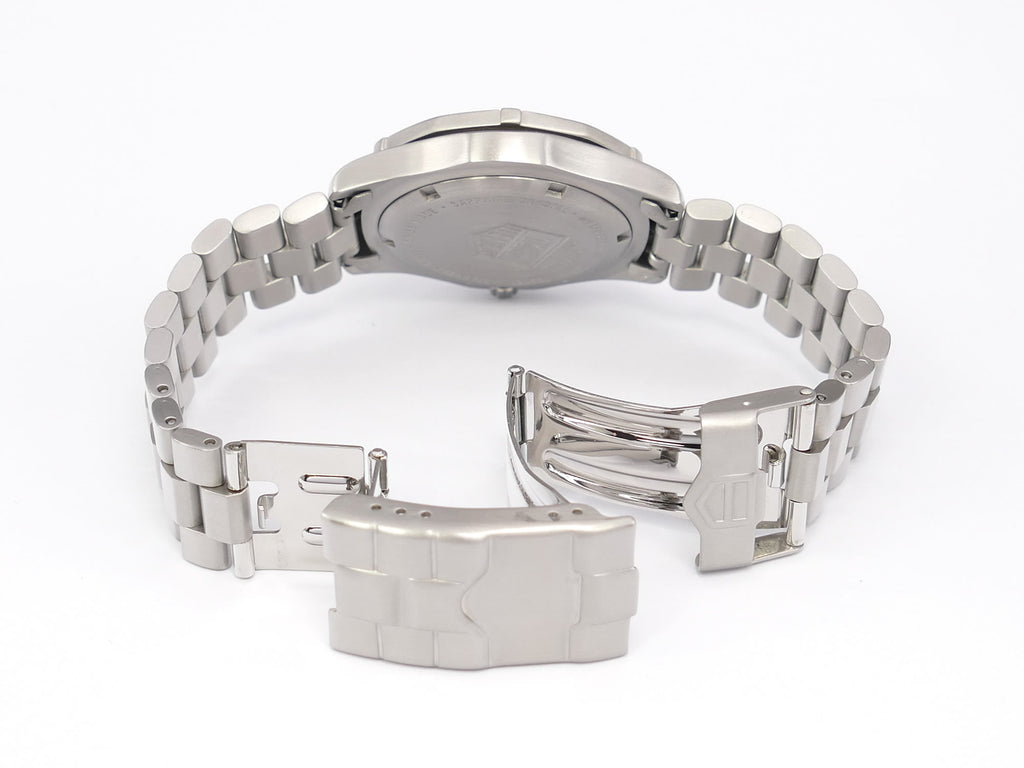 TAG Heuer 2000 Sport WM1113 stainless steel folding clasp with wet suit expansion