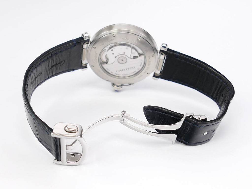 Cartier Pasha WSPA0010 stainless steel deployment clasp
