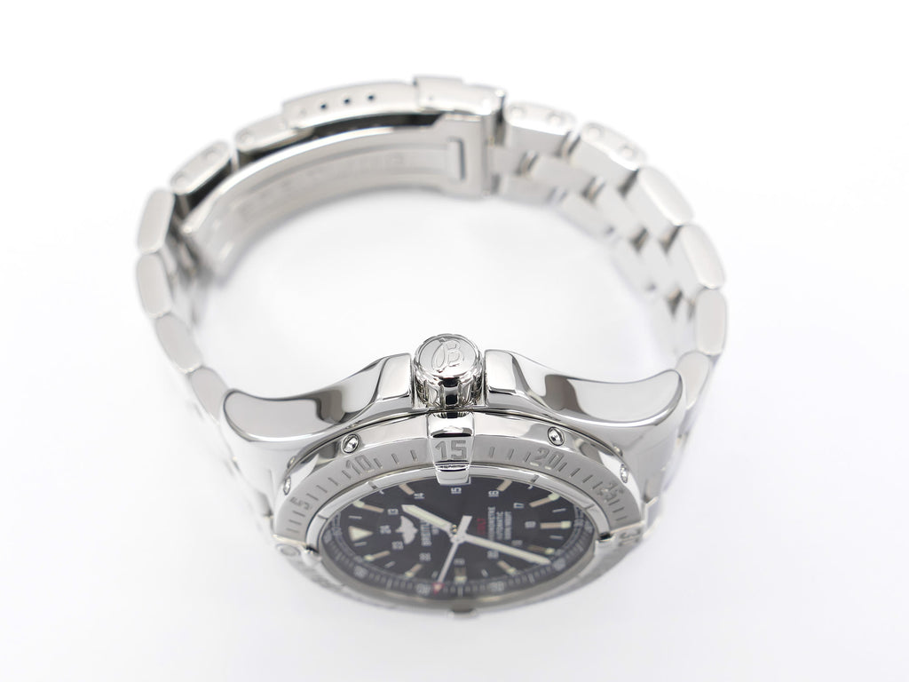 Breitling Colt A17380 stainless steel screw down crown