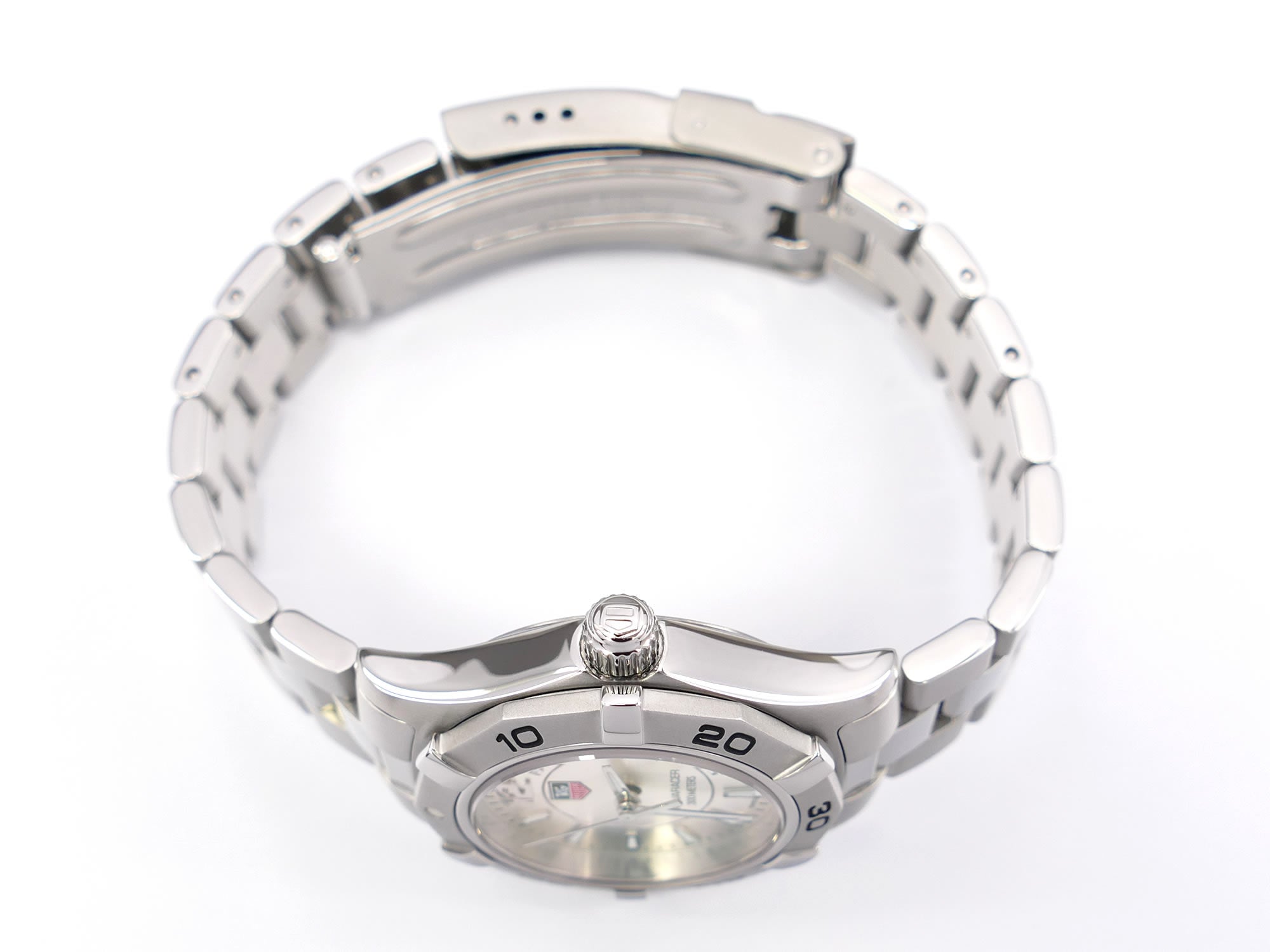 TAG Heuer Aquaracer WAF1412 stainless steel screw down crown