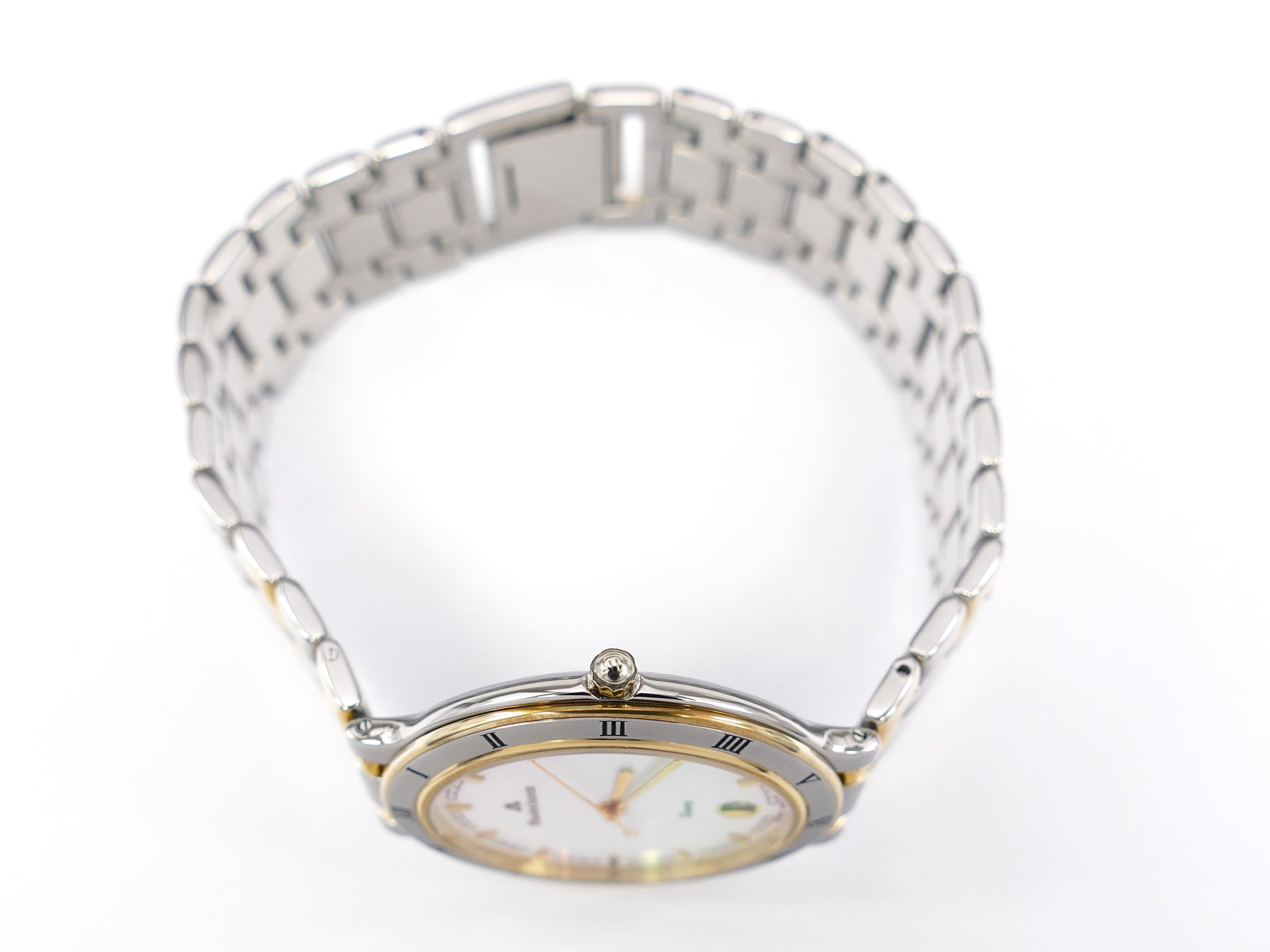 Maurice Lacroix Les Classiques 18k Gold Plated crown