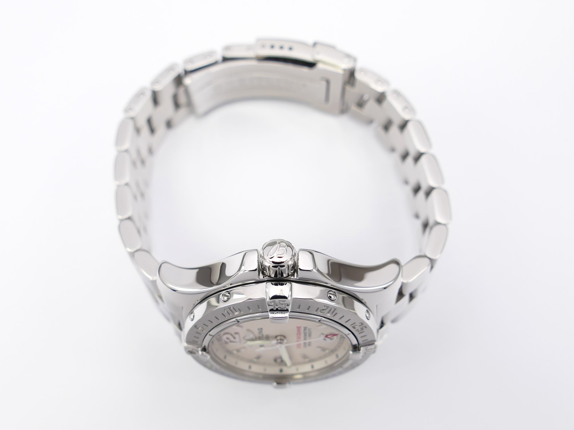 Breitling Colt Oceane A77380 stainless steel screw down crown