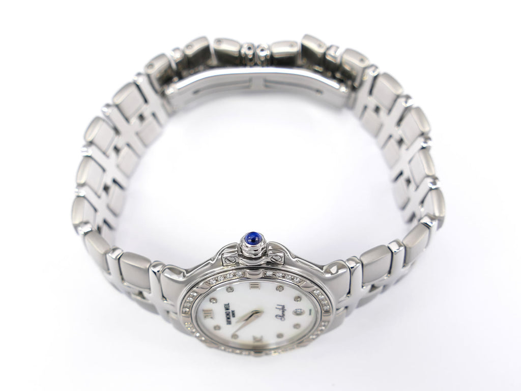 Raymond Weil Parsifal 9995 stainless steel crown with sapphire cabochon