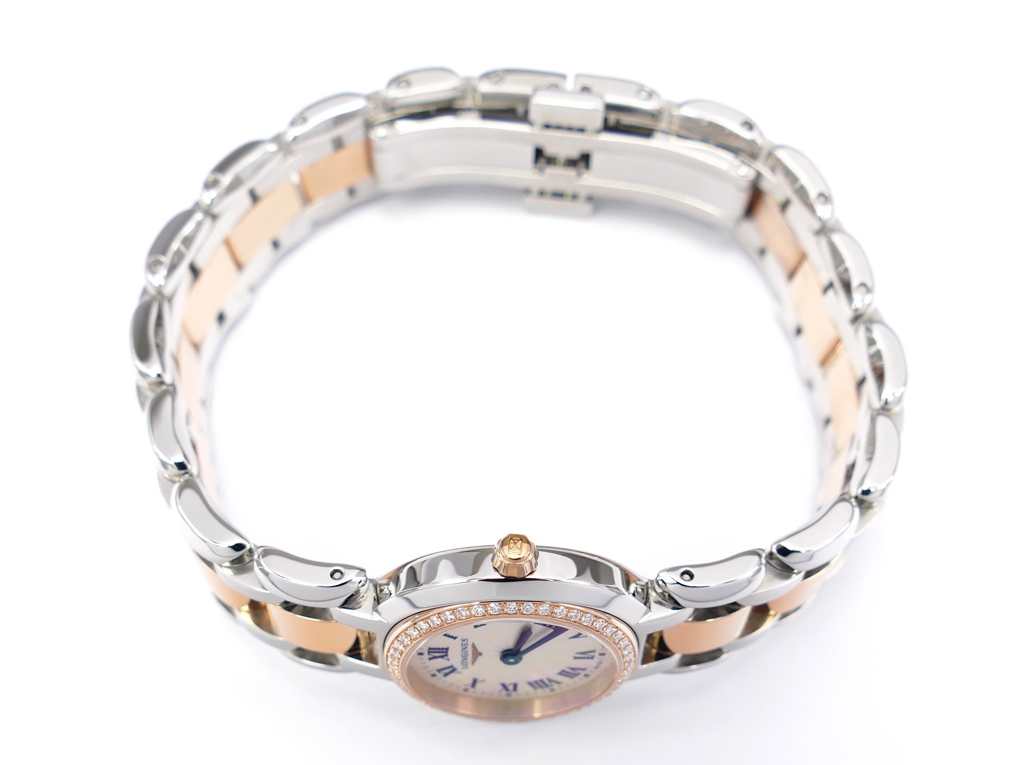 Longines PrimaLuna L8.109.5 gold pvd crown