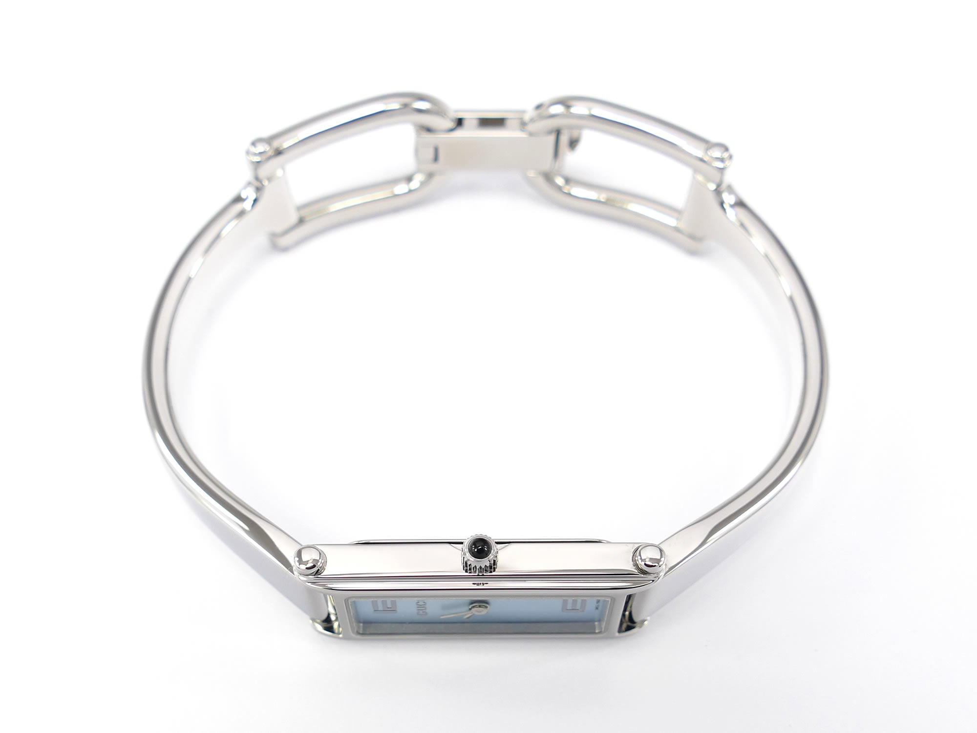 Gucci 1500L Stainless Steel crown with black cabochon