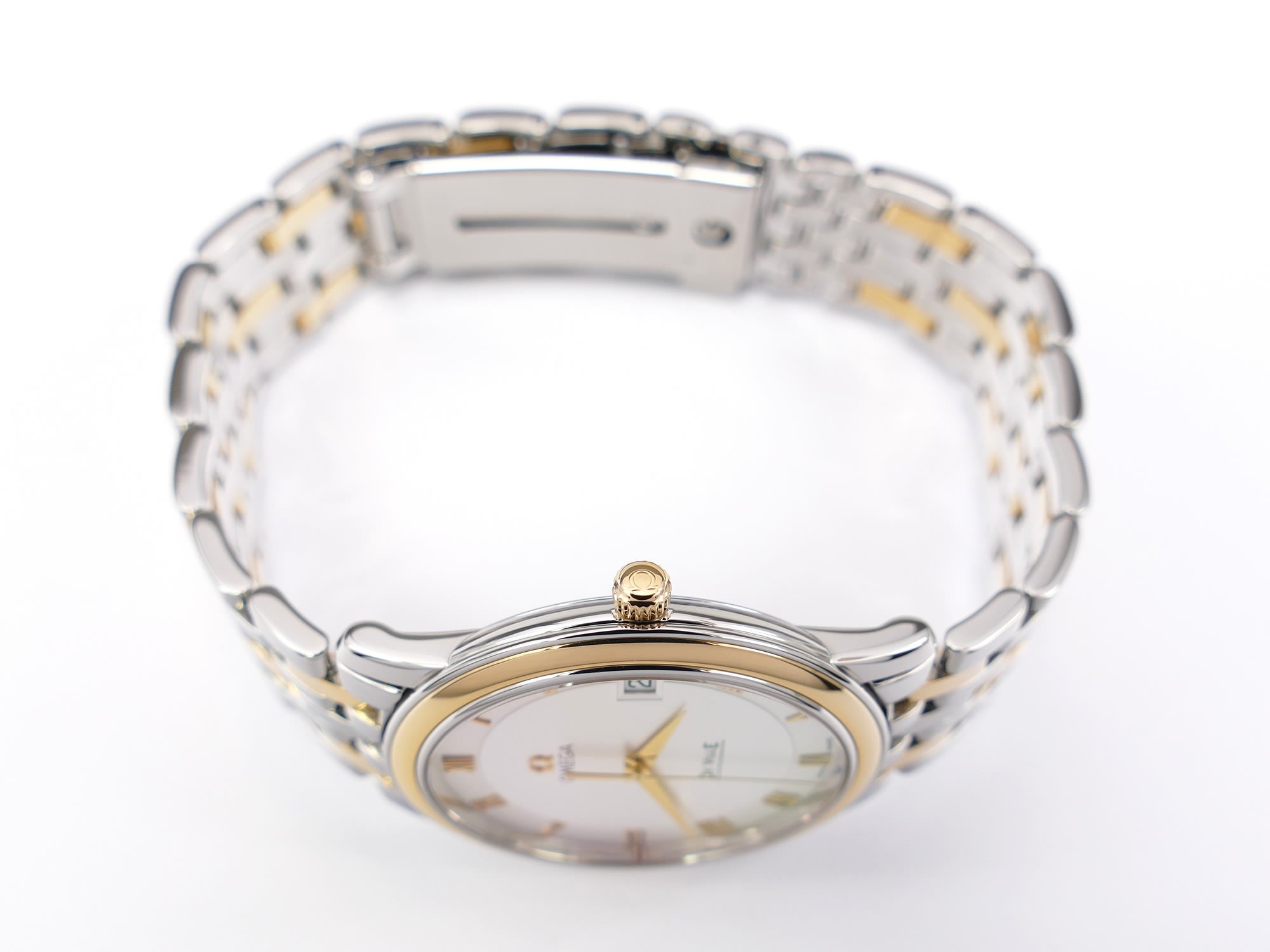 Omega De Ville Prestige 4310.32.00 18k Gold crown