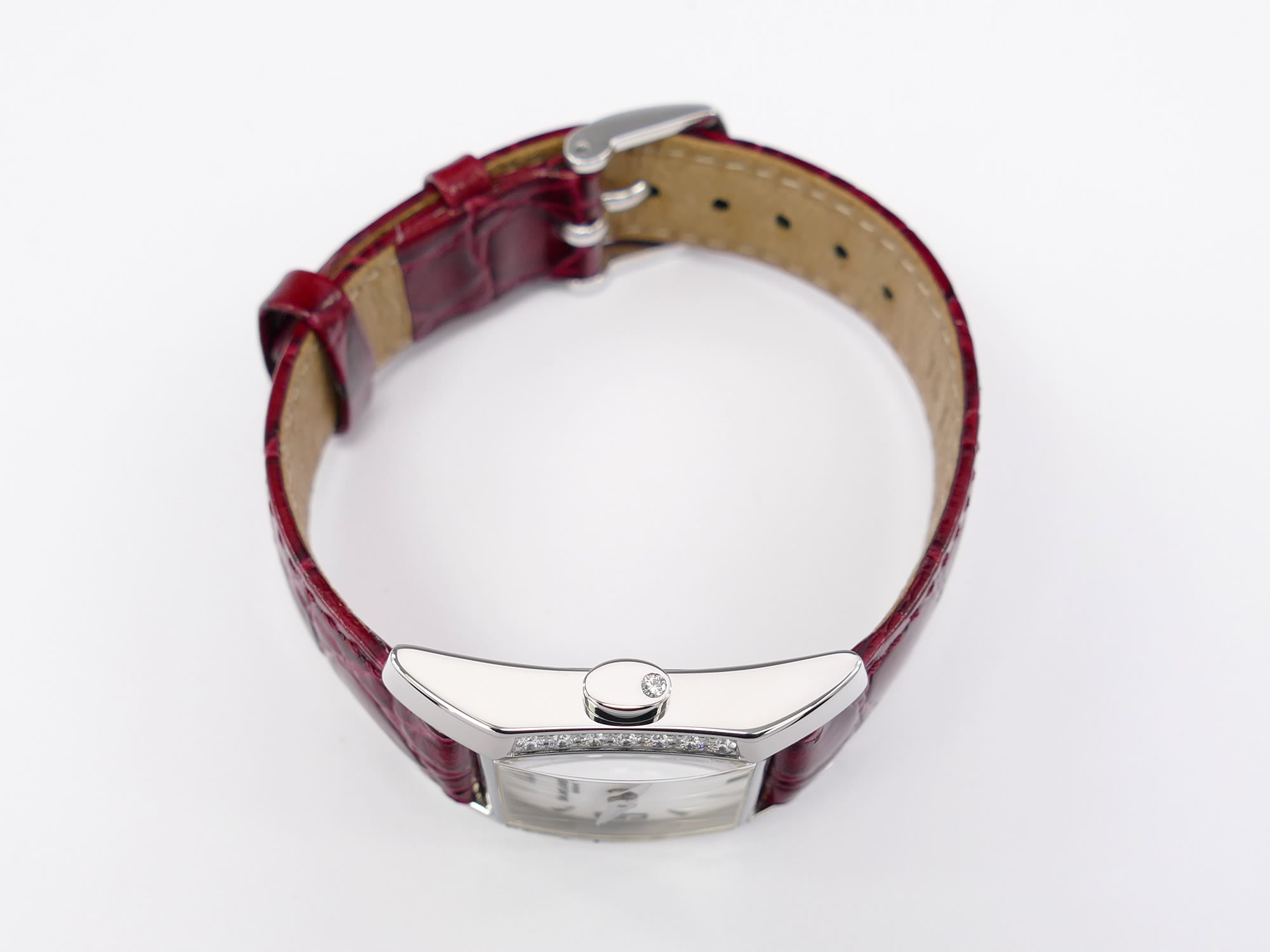 Baume & Mercier Hampton 65516 stainless steel crown with diamond