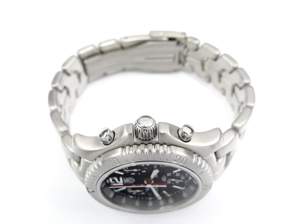 TAG Heuer Link Chronograph CT1111-0 stainless steel screw down crown