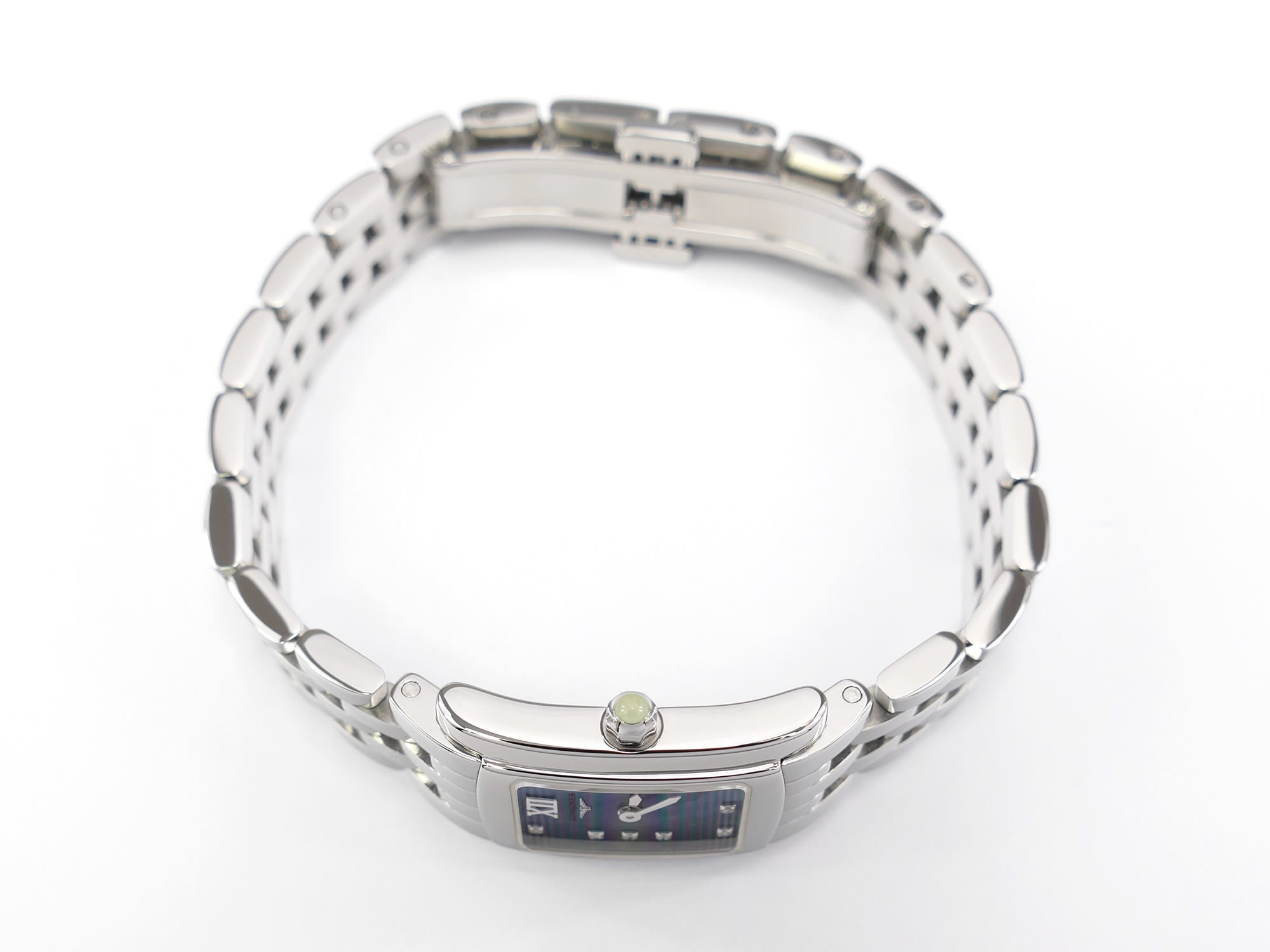 Longines DolceVita L5.158.4 stainless steel crown with white cabochon