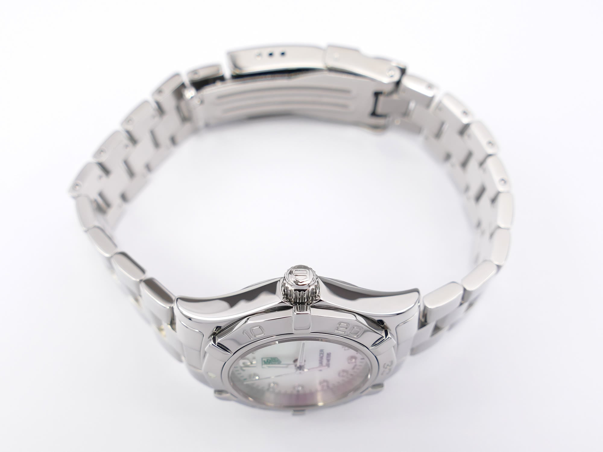 TAG Heuer Aquaracer WAF1415 stainless steel screw down crown