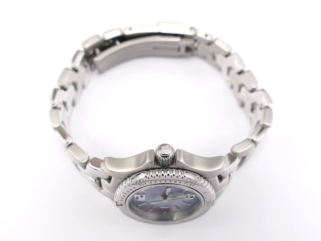 TAG Heuer Link WT141E stainless steel screw down crown