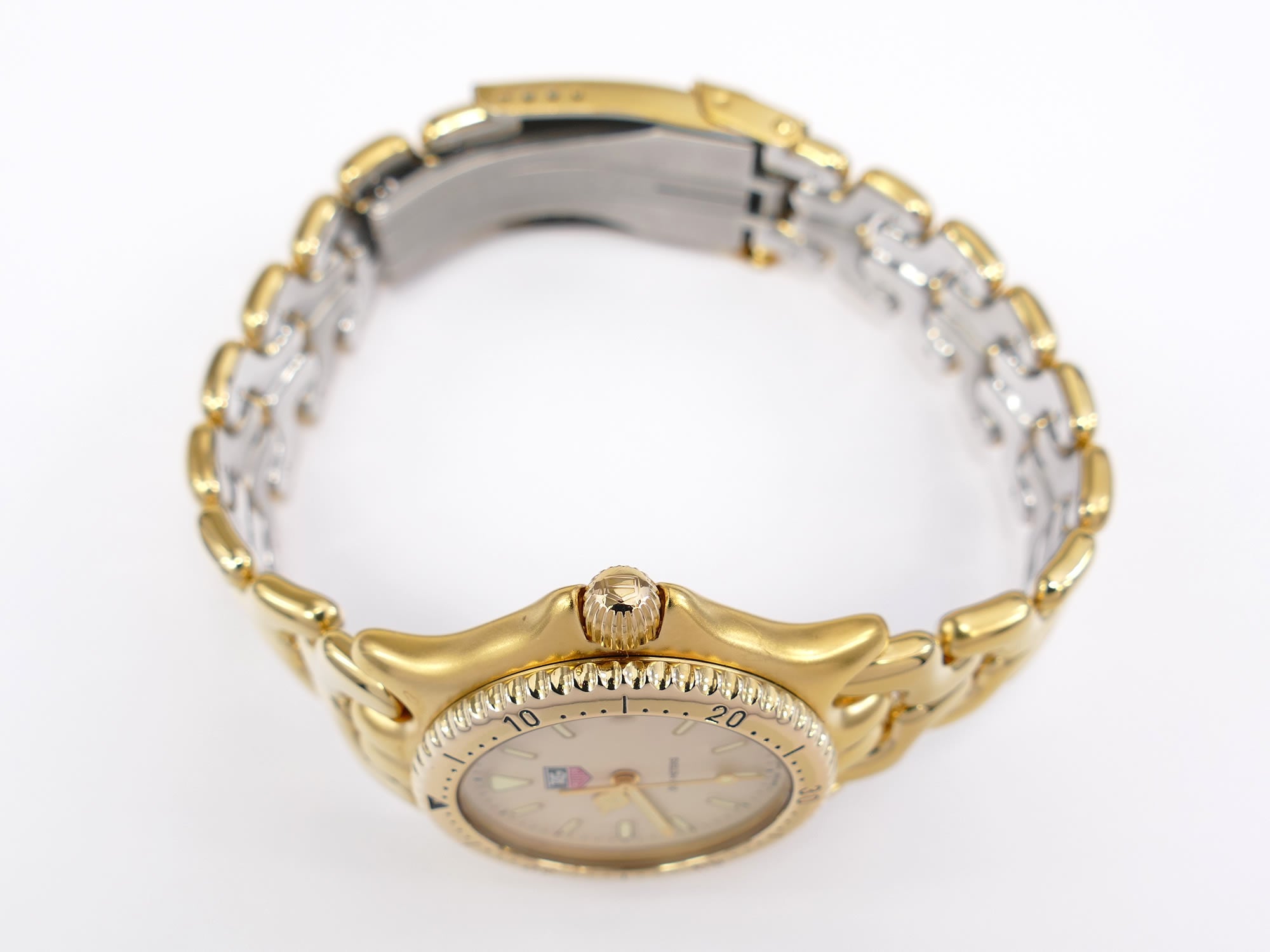 TAG Heuer SEL S94.713M/E 18k Gold Plated screw down crown