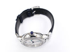 Tudor Clair de Rose 35500 stainless steel screw down crown with blue cabochon