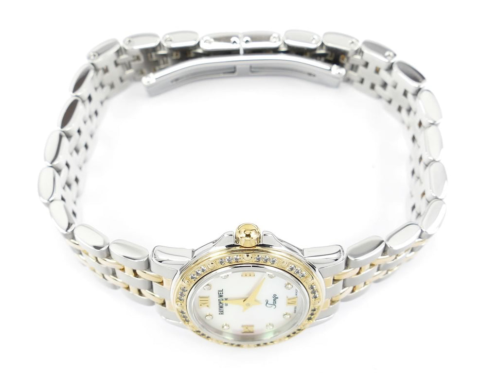 Raymond Weil Tango 5860 gold plated crown
