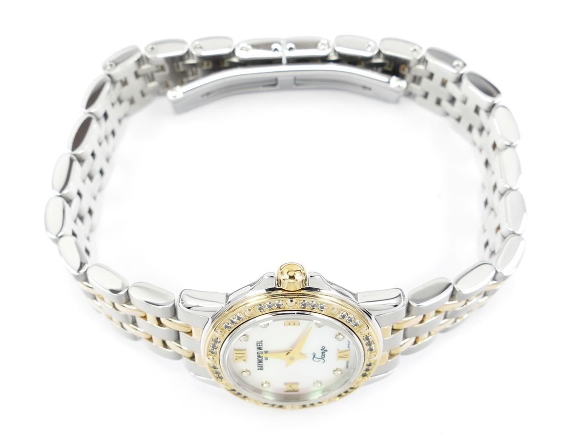 Raymond Weil Tango 5860 gold plated crown