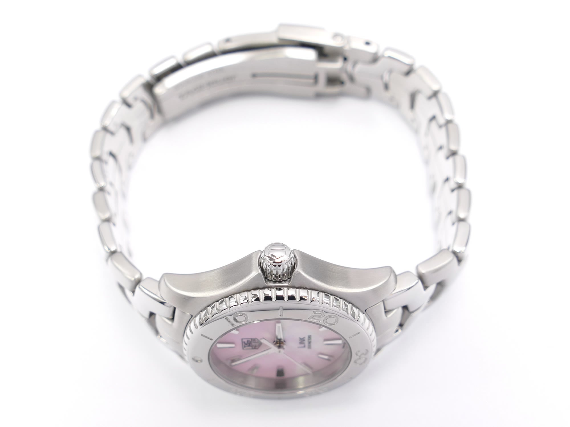 TAG Heuer Link WJ1315-1 stainless steel screw down crown
