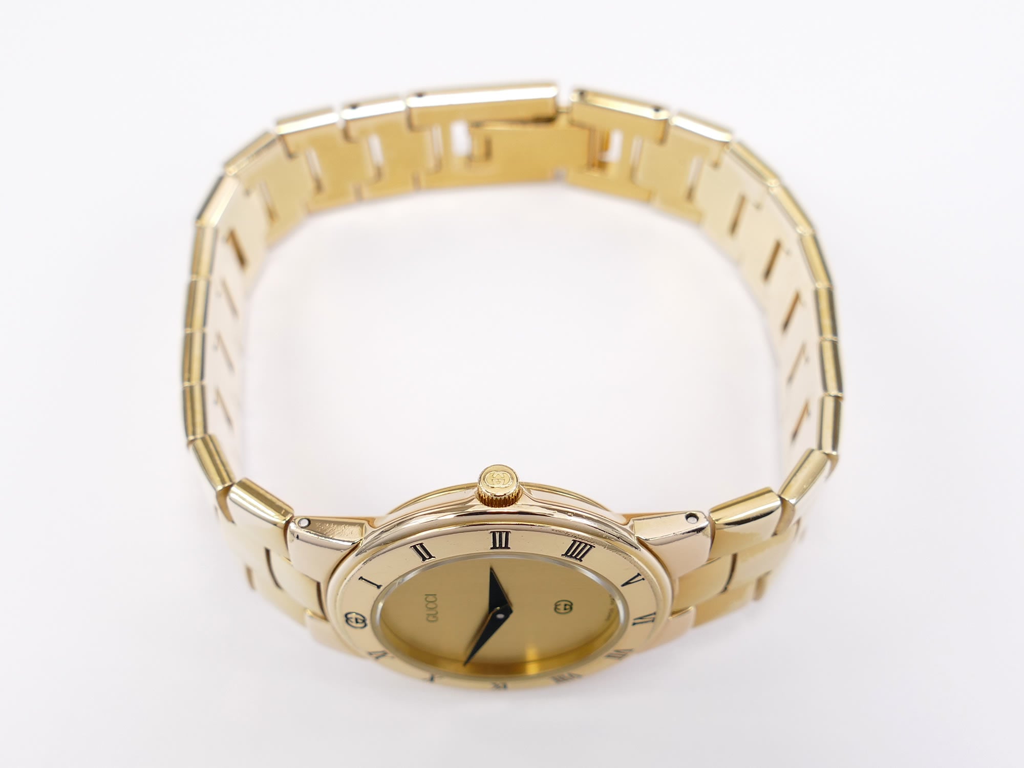 Gucci 3300L 18k Gold Plated crown