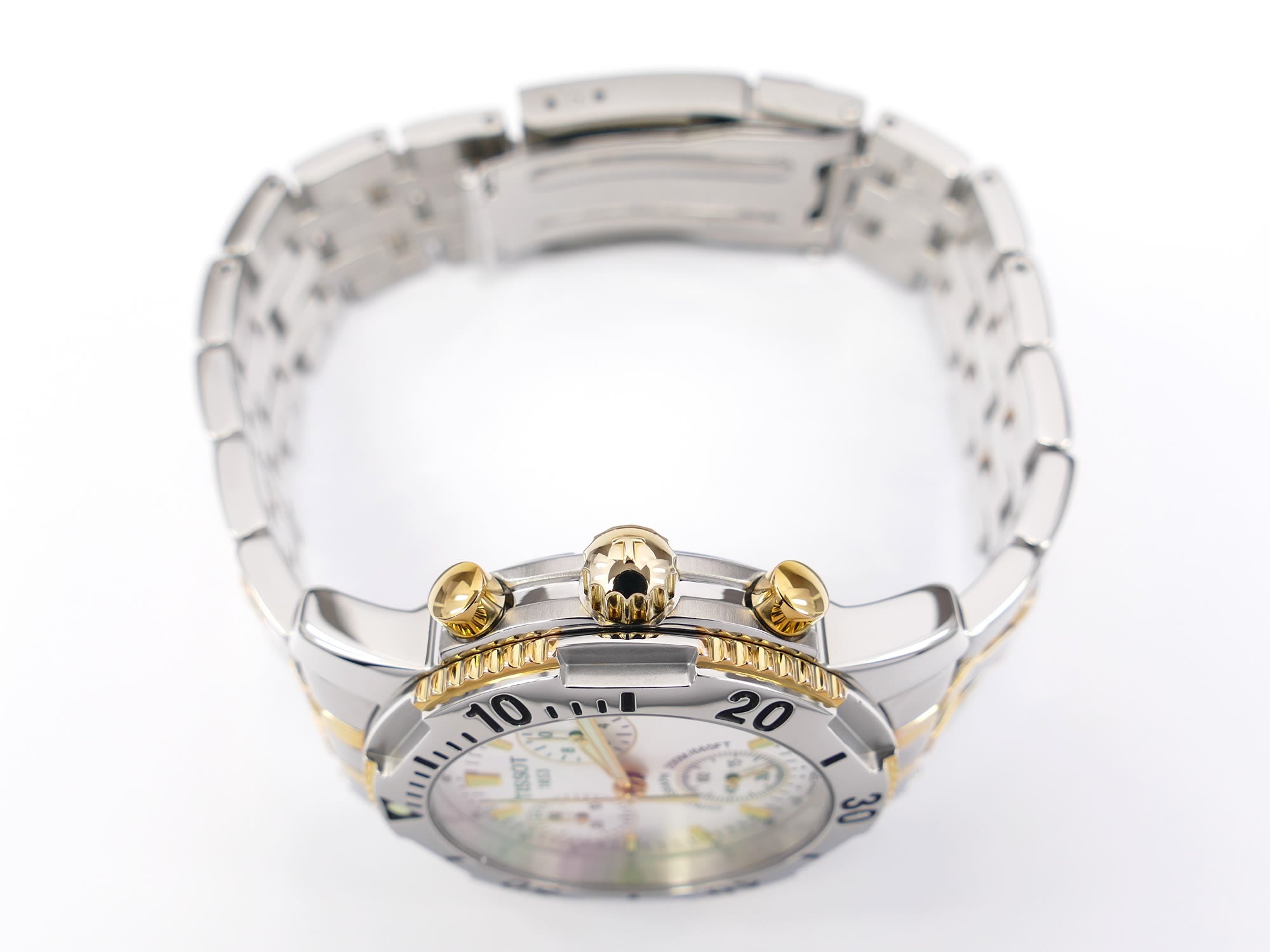 Tissot T-Sport PRS200 18k Gold plated screw down crown