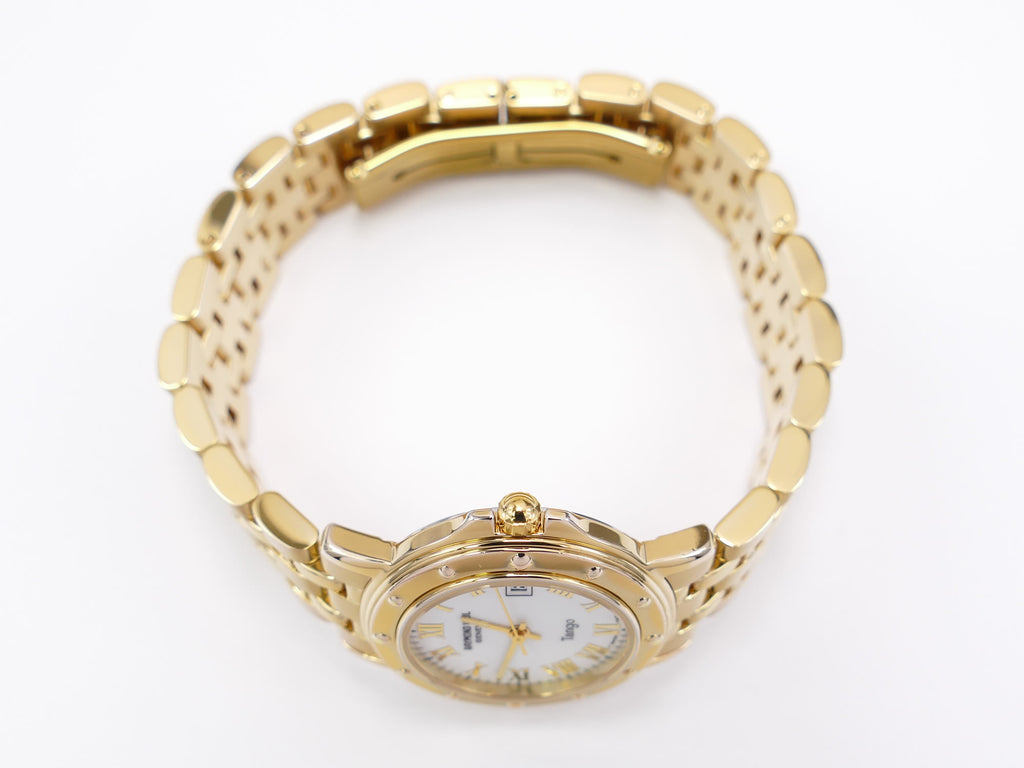 Raymond Weil Tango 5360 18k Gold Plated crown