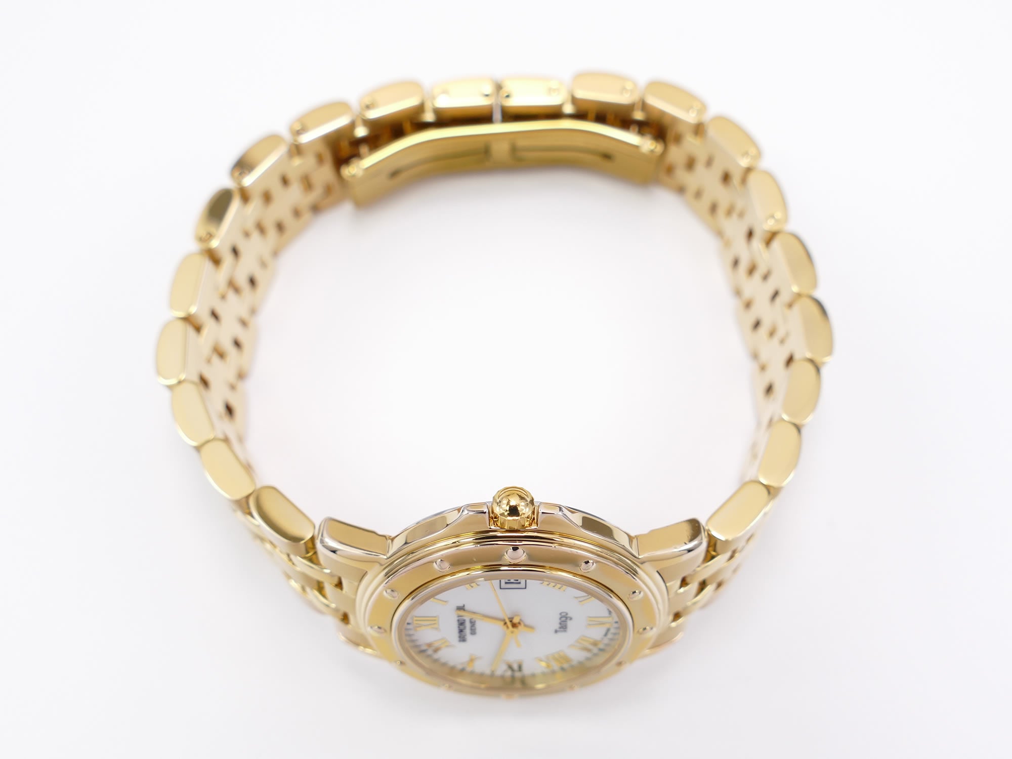 Raymond Weil Tango 5360 18k Gold Plated crown
