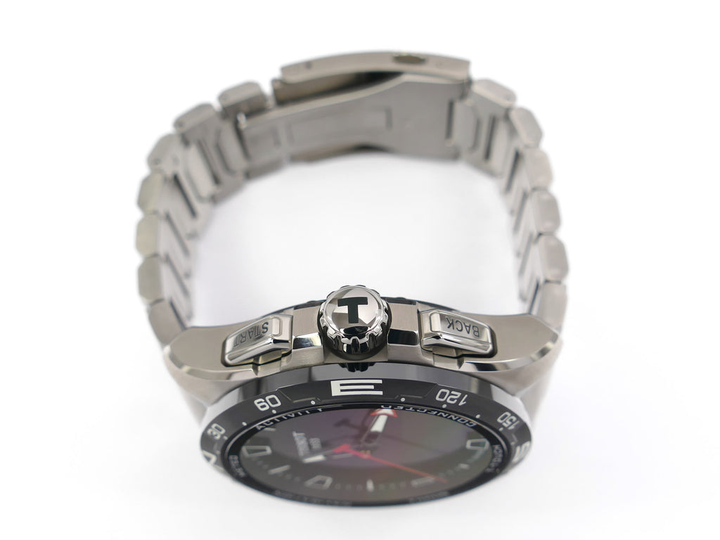 Tissot T-Touch Connect Solar T121420A Titanium pushers and crown