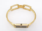 Gucci 1500L 18k Gold Plated crown with black cabochon