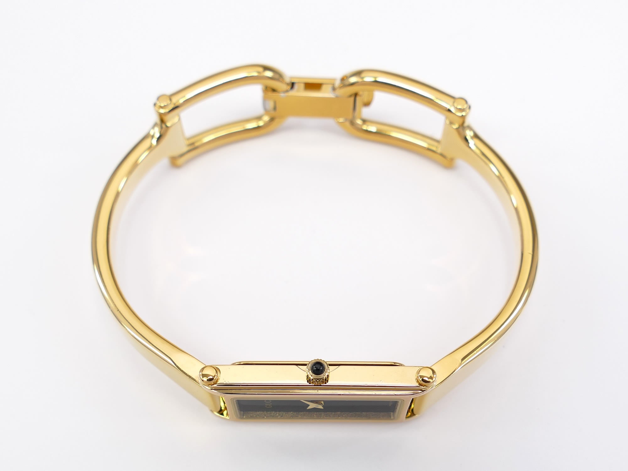 Gucci 1500L 18k Gold Plated crown with black cabochon