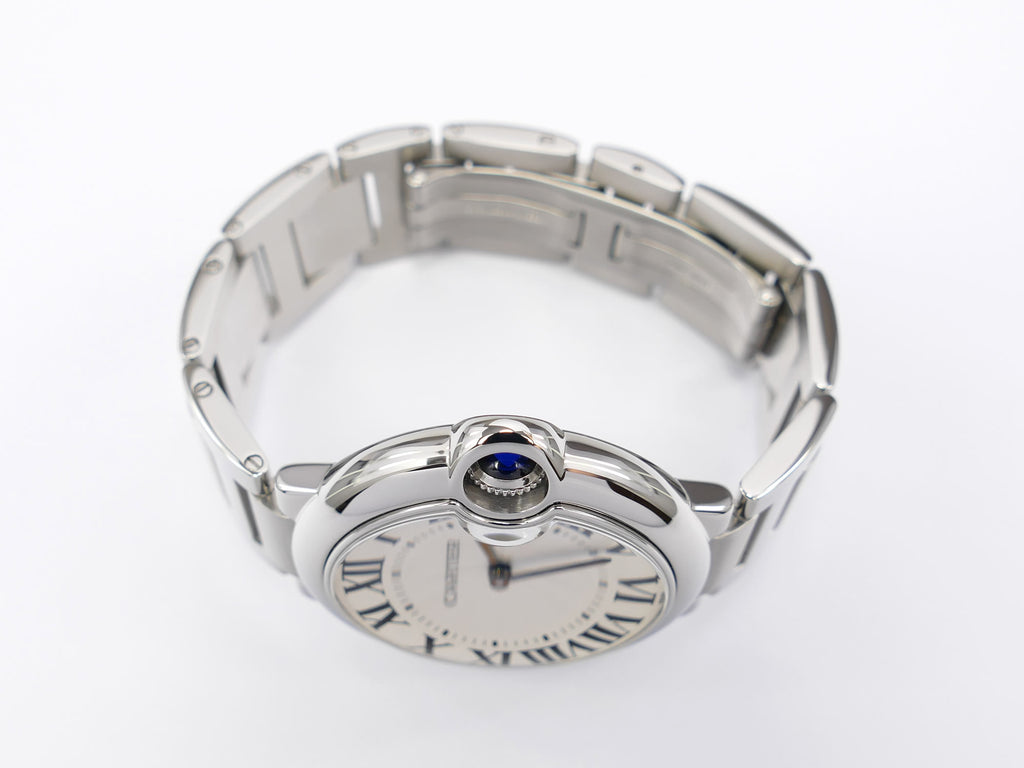 Cartier Ballon Bleu W69011Z4 Stainless steel crown with sapphire cabochon
