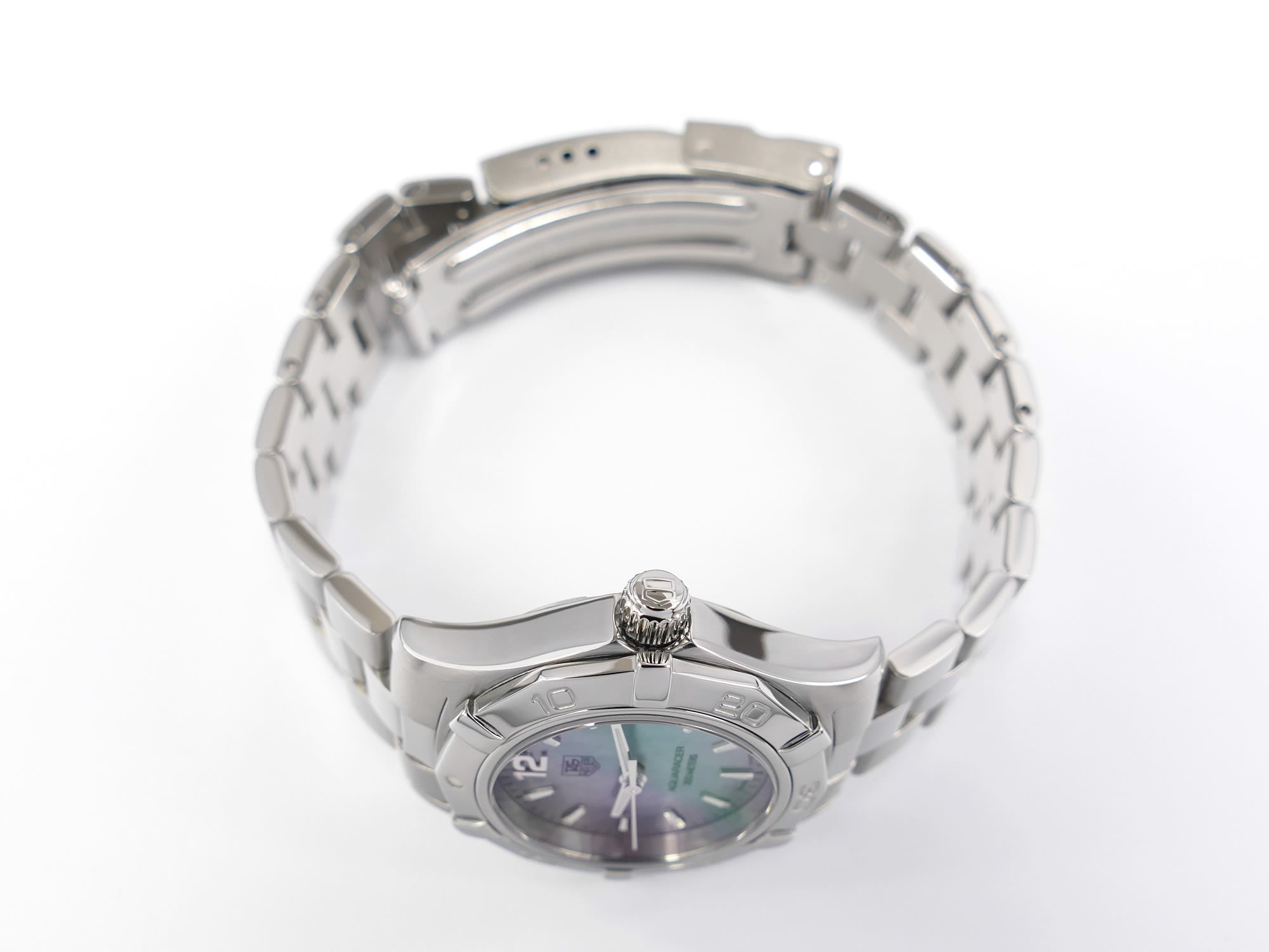 TAG Heuer Aquaracer WAF1417 stainless steel screw down crown