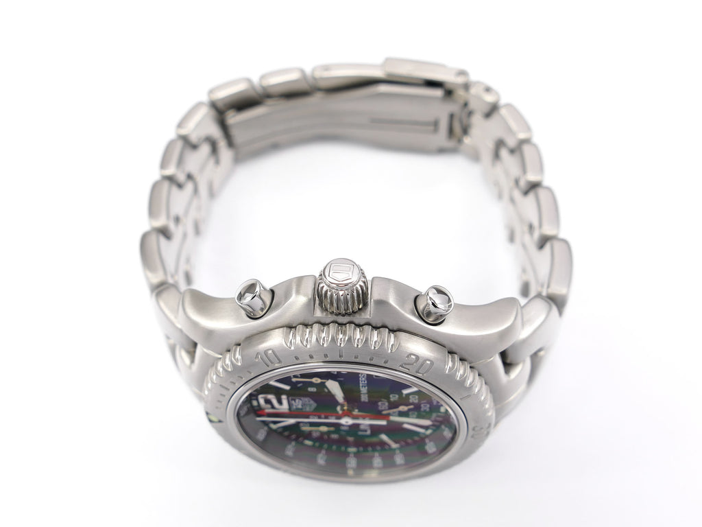 TAG Heuer Link Chronograph CT1111-0 stainless steel screw down crown