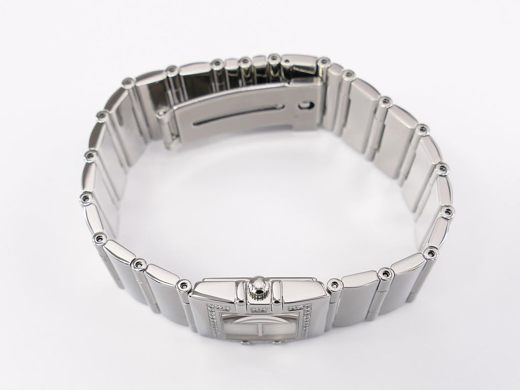 Omega Constellation Quadra 1528.76.00 stainless steel crown