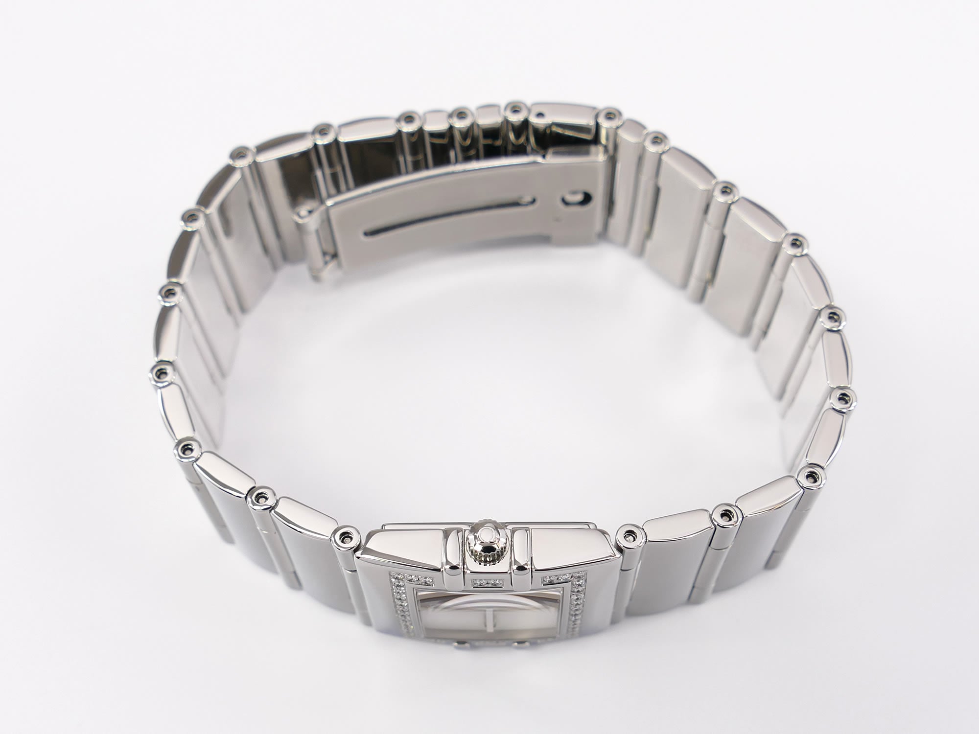 Omega Constellation Quadra 1528.76.00 stainless steel crown