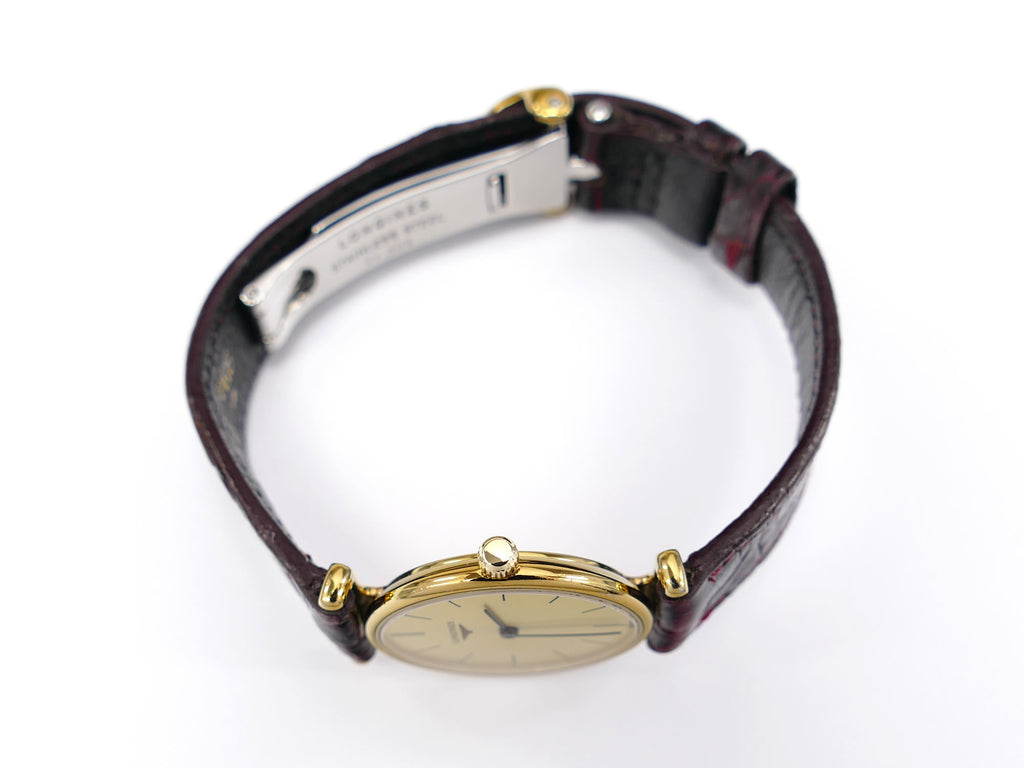 Longines La Grande Classique L4.135.2 Gold PVD crown