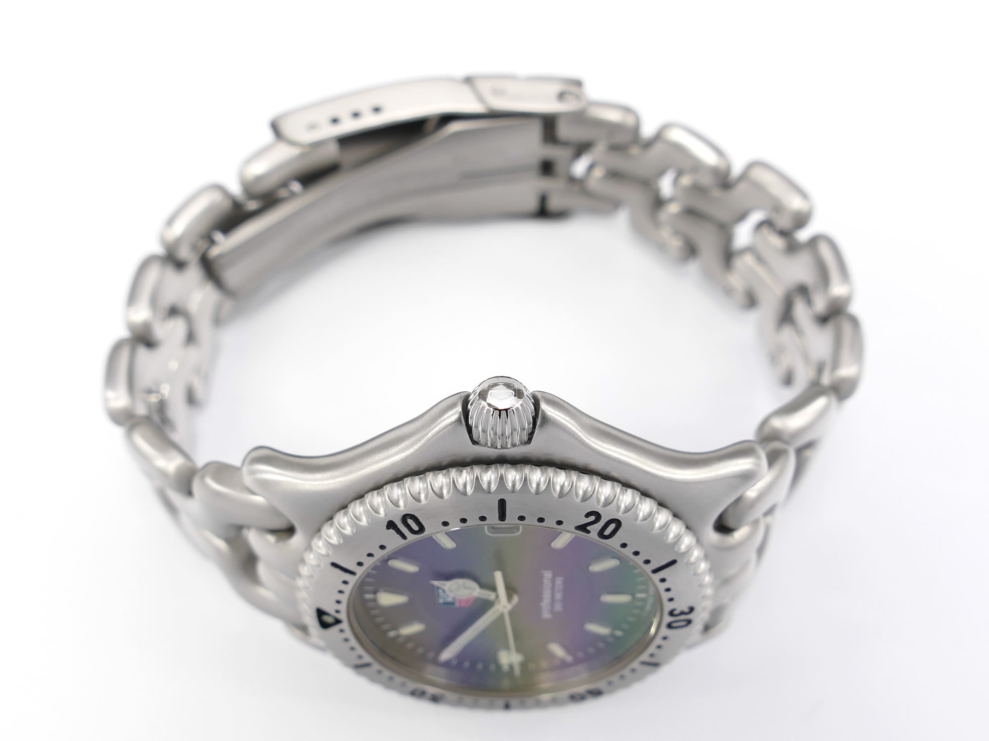 TAG Heuer SEL WG1113-K0 stainless steel screw down crown