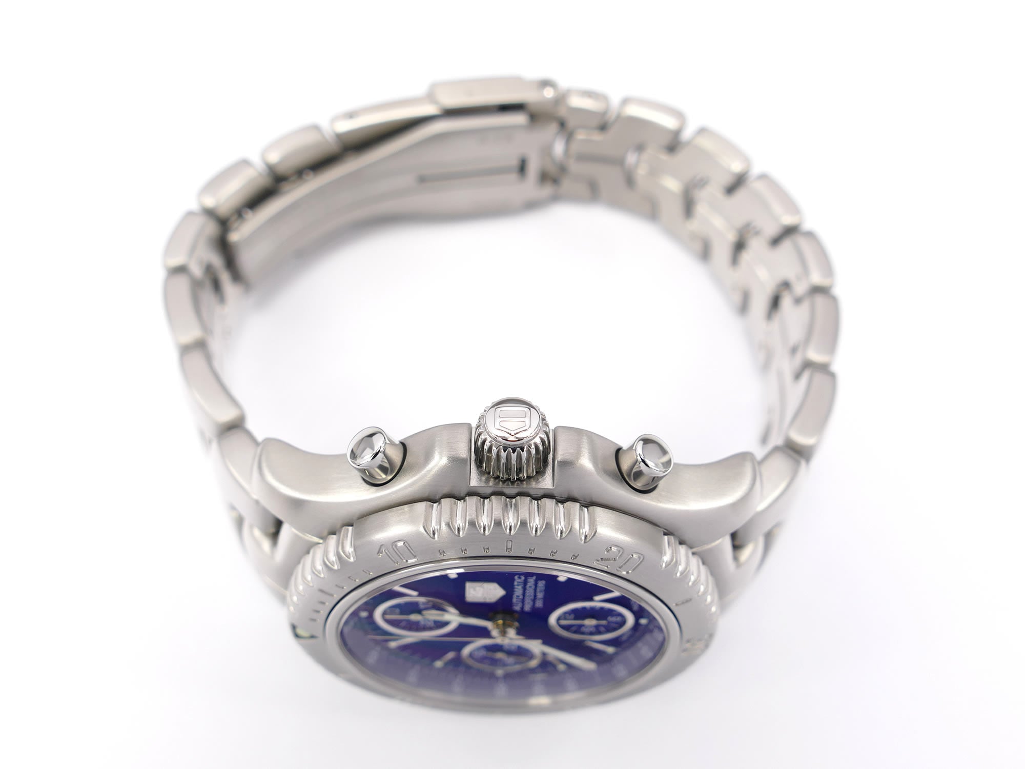 TAG Heuer Link CT2110 stainless steel screw down crown