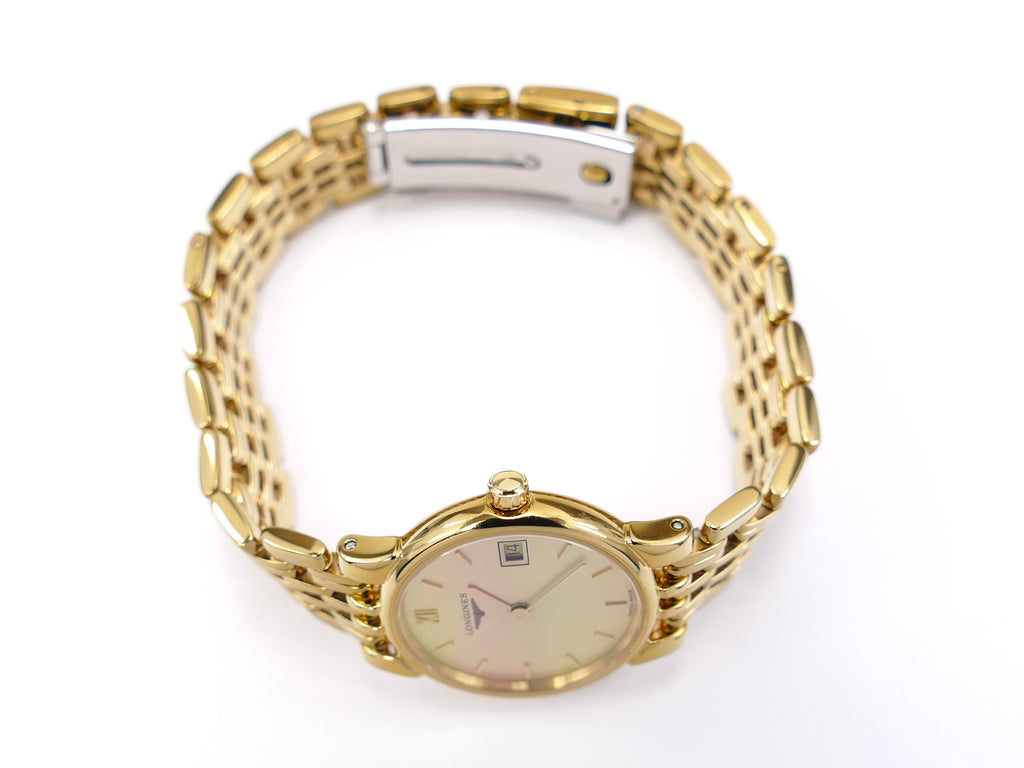 Longines La Grande Classique Elegance L5.132.2 Gold PVD crown