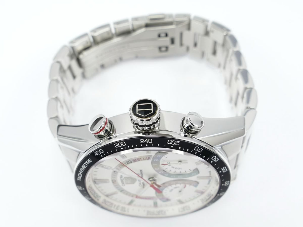 TAG Heuer Carrera Calibre S Laptimer Retrograde CV7A11.BA0795 pushers and crown