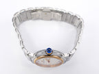 Maurice Lacroix Fiaba FA1004 rose gold PVD crown with blue cabochon