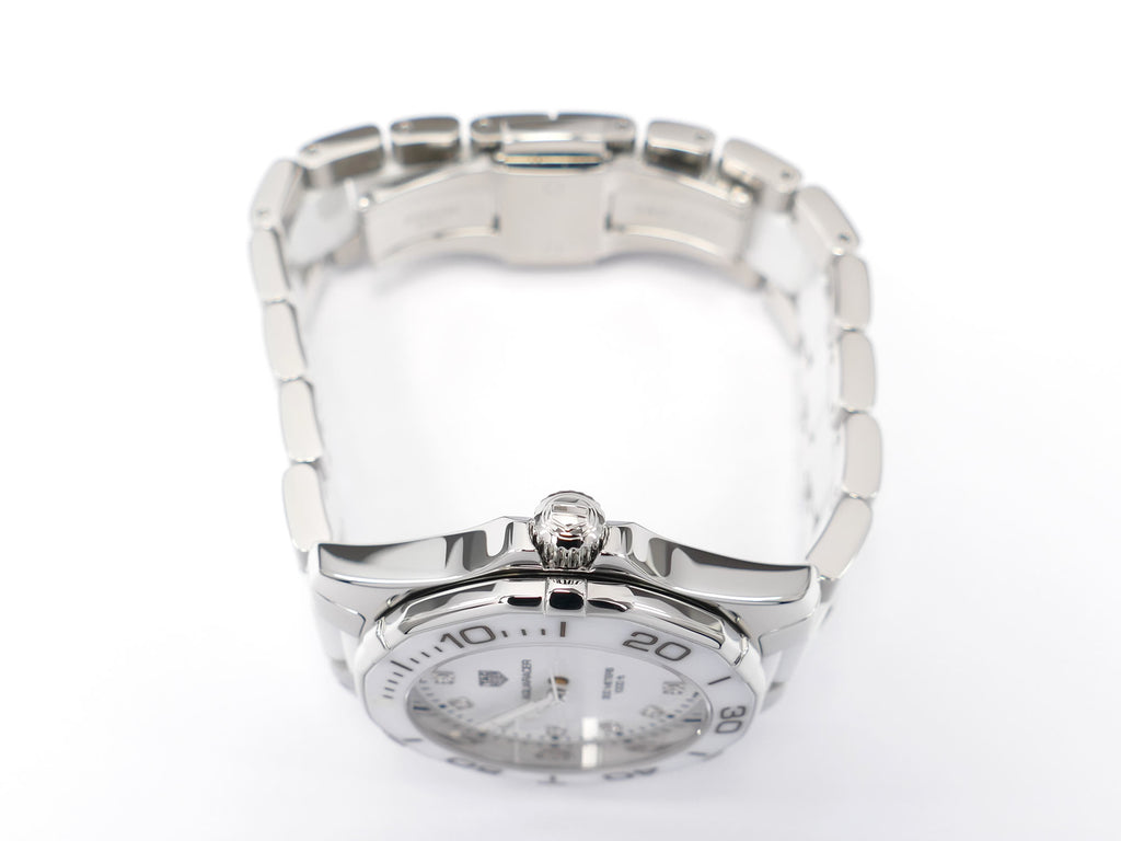 TAG Heuer Aquaracer WAY131D stainless steel screw down crown