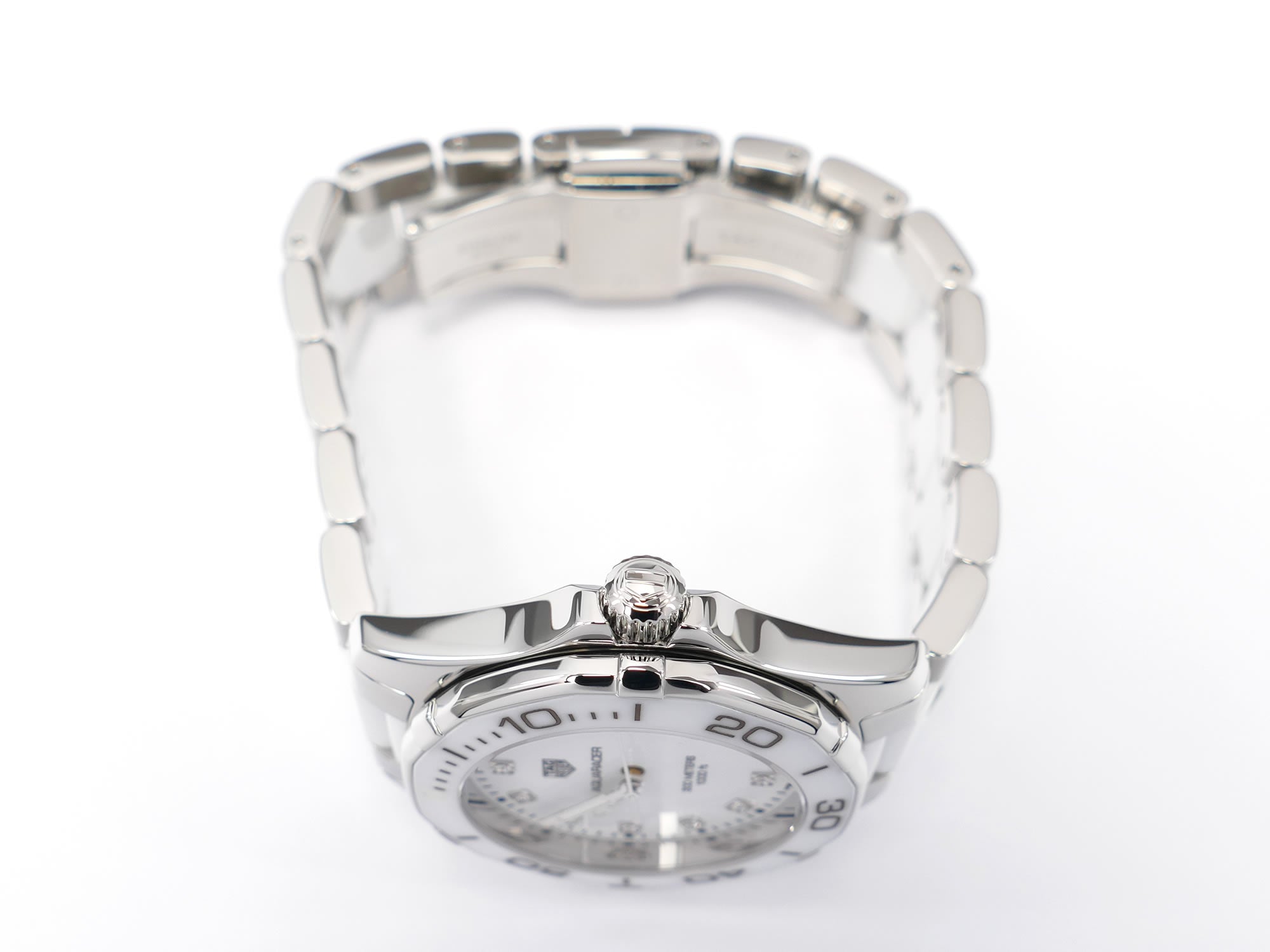 TAG Heuer Aquaracer WAY131D stainless steel screw down crown