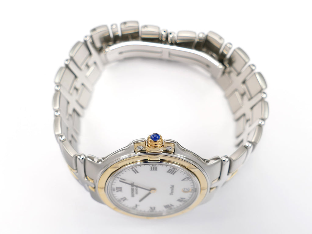 Raymond Weil Parsifal 9190 18k gold plated crown with sapphire cabochon