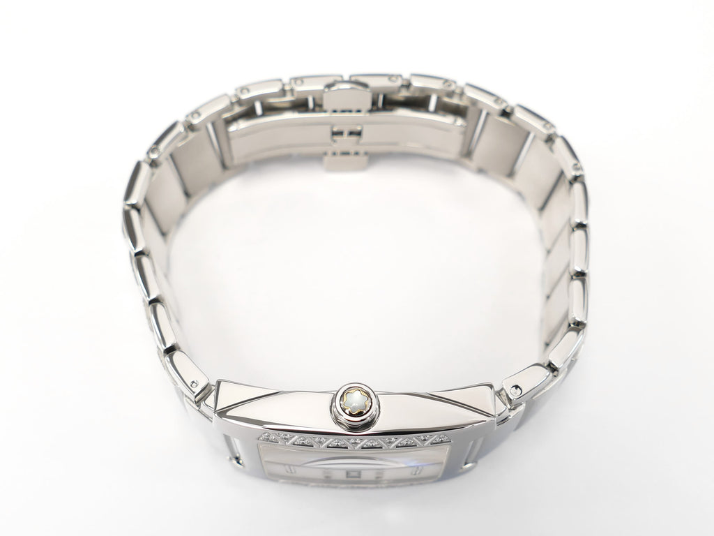 Montblanc Profile Elegance 7077 stainless steel crown with mother of pearl insert