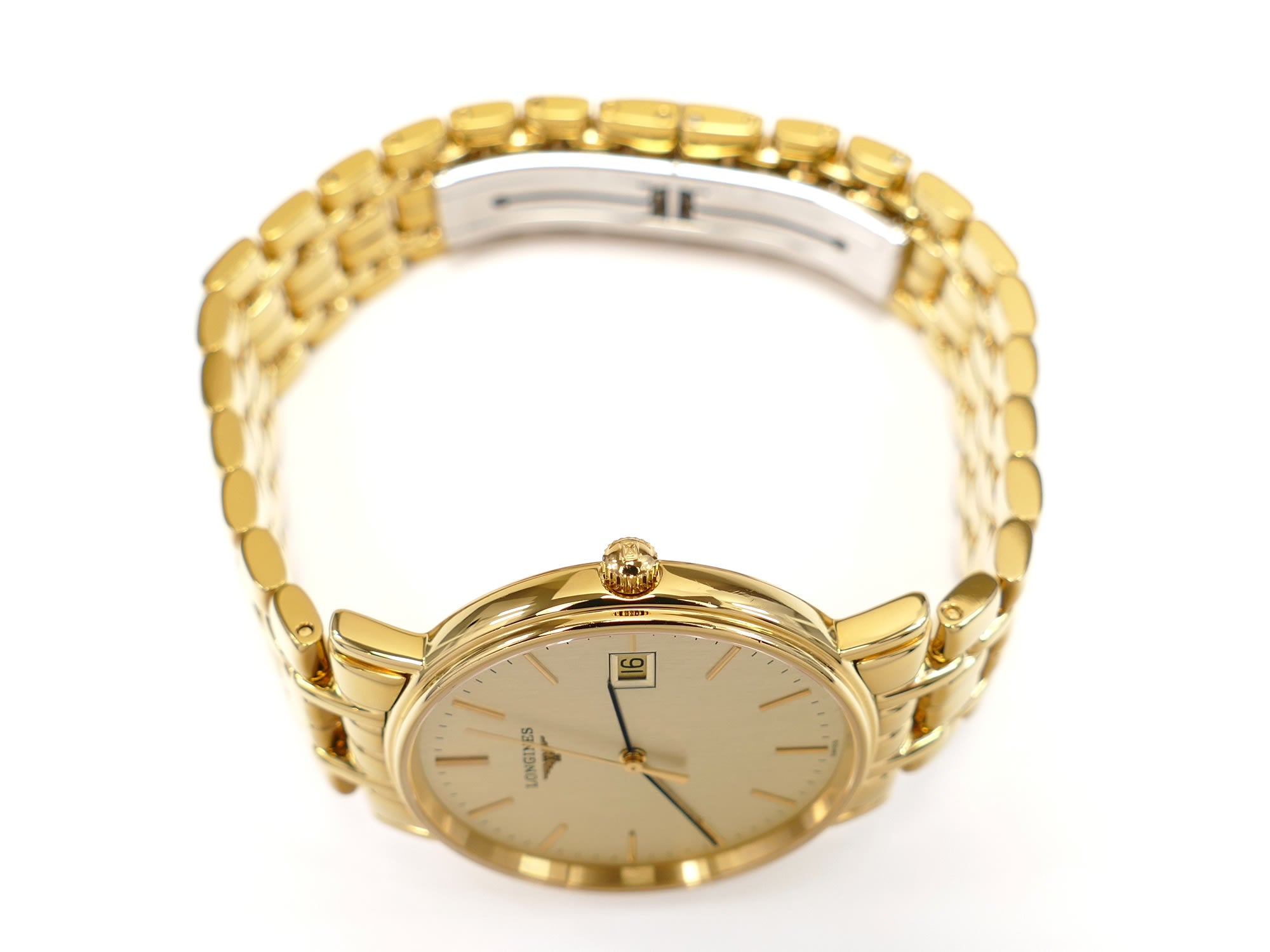 Longines Présence L4.720.2 Gold PVD crown