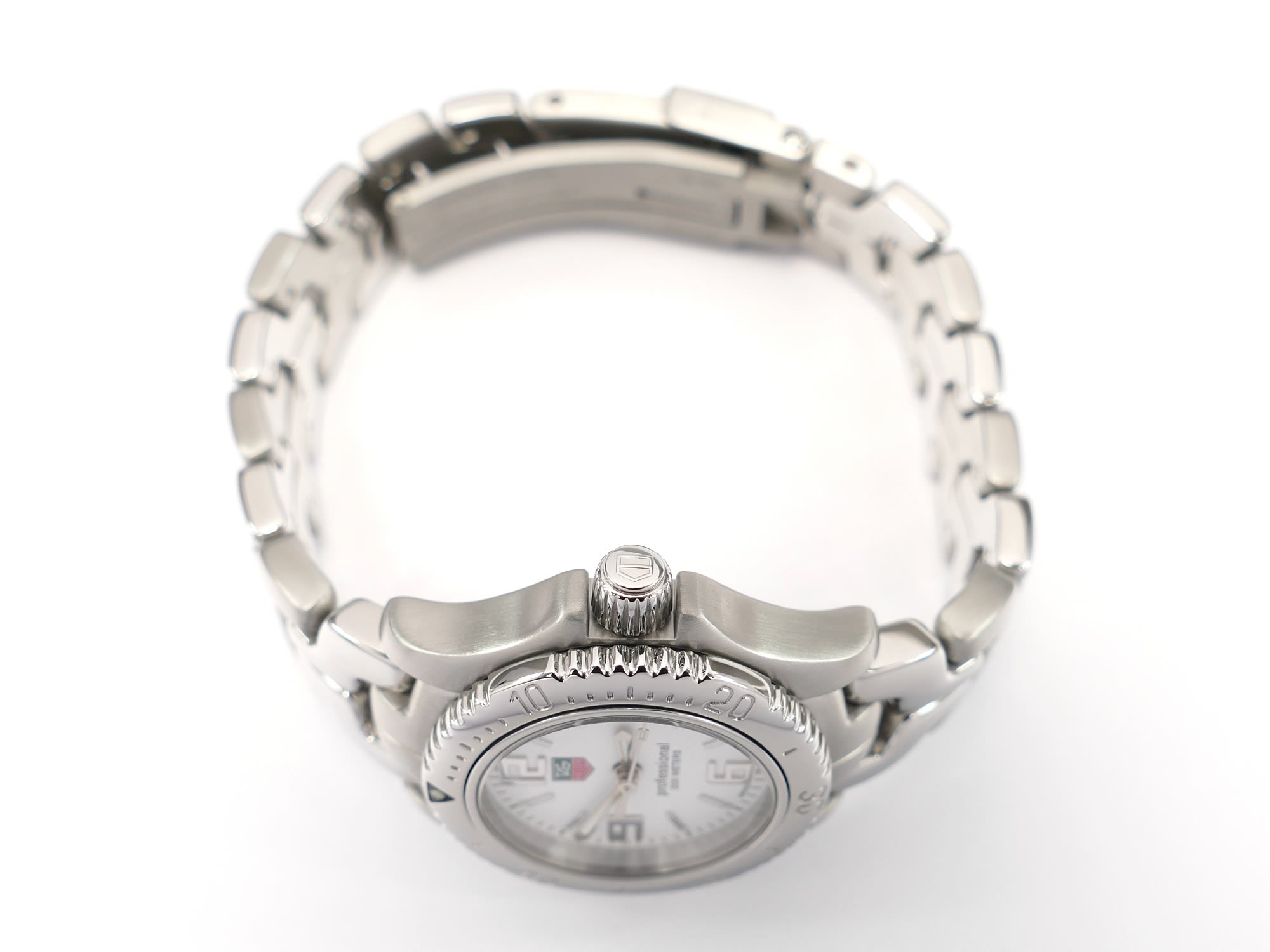 TAG Heuer Link WT1414 stainless steel screw down crown