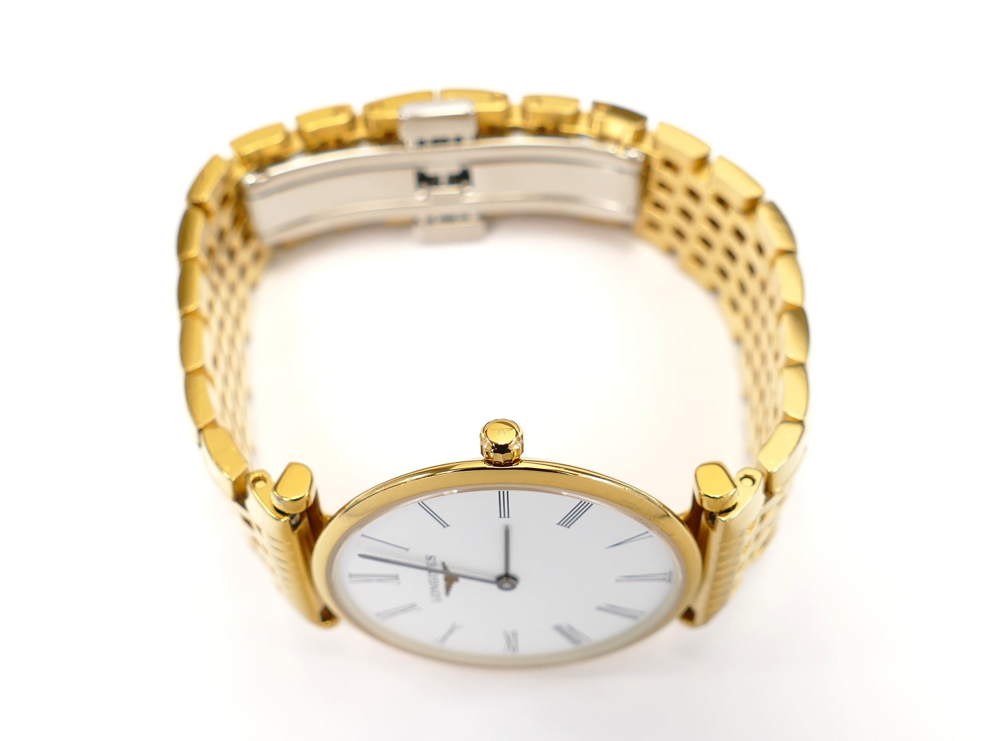 Longines La Grande Classique L4.512.2 Gold PVD crown