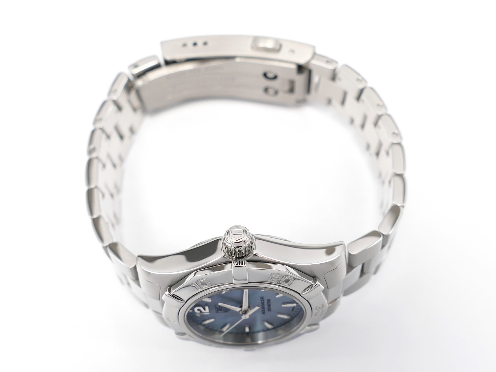 TAG Heuer Aquaracer WAF1417 stainless steel screw down crown