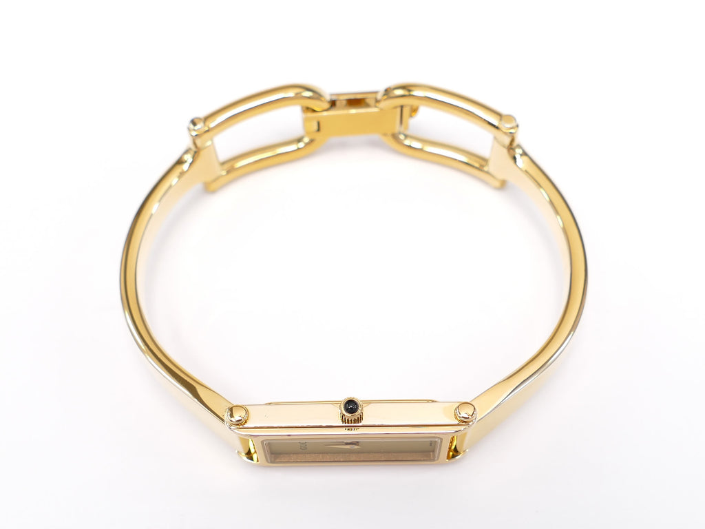 Gucci 1500L 18k Gold Plated crown with black cabochon